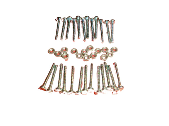 Machine Screws M2mm x 20mm, Pozi Pan Head with Nuts, 25-Pack