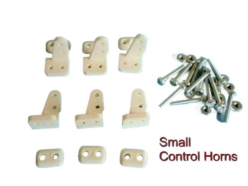 Control Horns Small x 6 Horns inc Screws & Nuts Nylon - CeeKay Traders UK