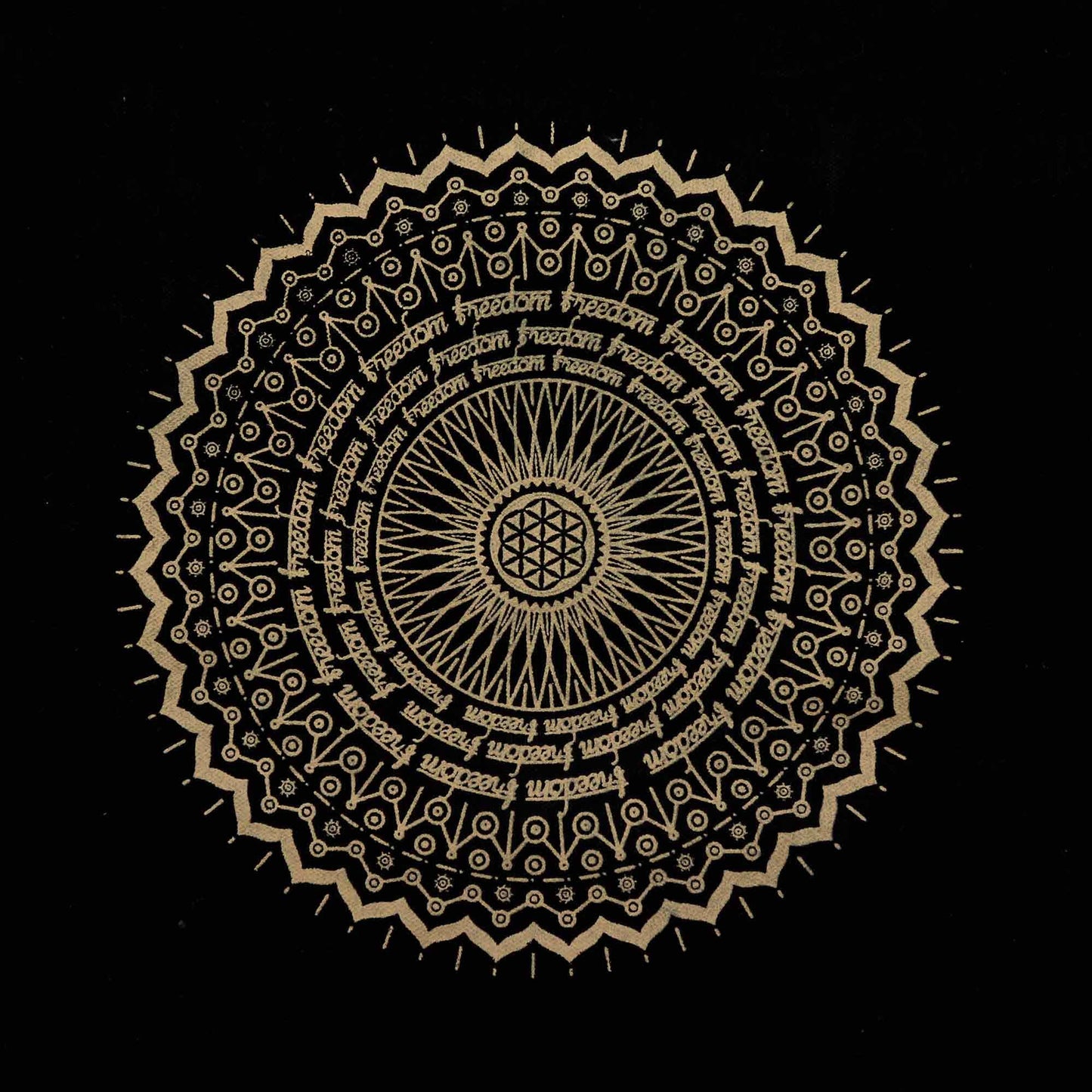 Tote Bag Oversized Stonewash 14oz - Freedom Mandala