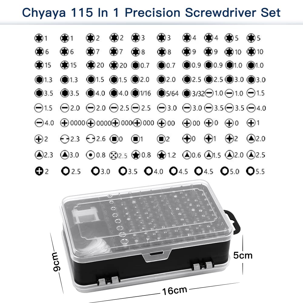 115 in 1 Precision Screwdrivers Set, Professional Mini Screwdriver Set