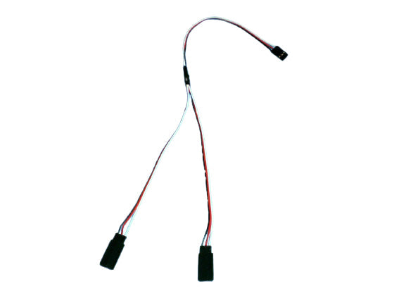 Y- Lead Splitter 300mm Long For Futaba and JR Servos