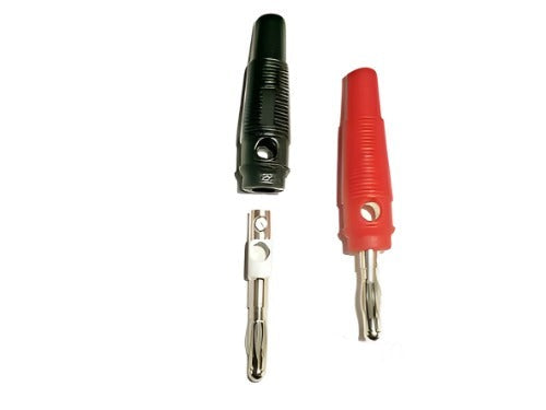 Banana Charger Plugs 4mm Solderless x 2 pieces - CeeKay Traders UK