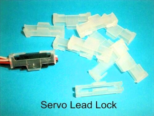 Servo Extension Lead Locks For Futaba JR x 10pcs.