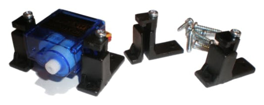 Servo Mounting Brackets, Standard and Micro Size Compatible, 2-Pack