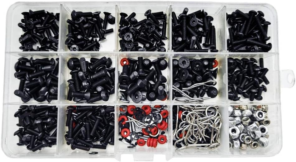 500pcs Rc Car Screws M3 M4 E Buckle Shell Screw Nuts