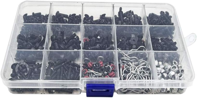 500pcs Rc Car Screws M3 M4 E Buckle Shell Screw Nuts