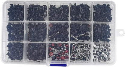 500pcs Rc Car Screws M3 M4 E Buckle Shell Screw Nuts