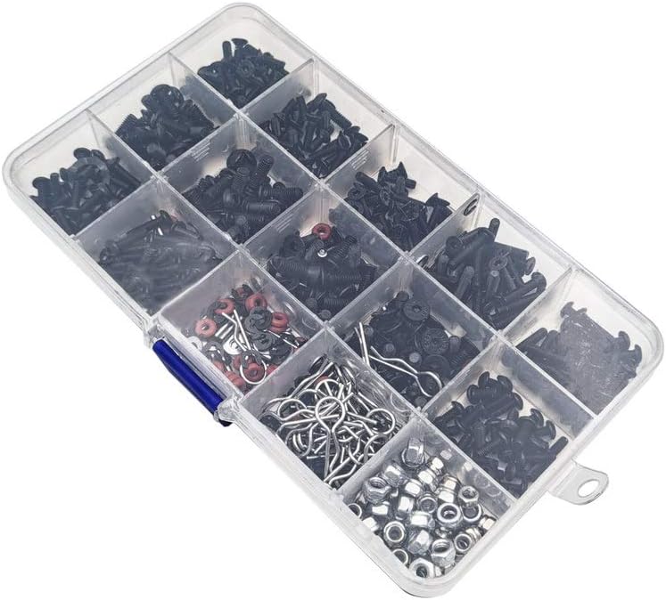500pcs Rc Car Screws M3 M4 E Buckle Shell Screw Nuts