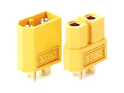 XT 60 Lipo Battery Connectors x 1 Pair Gold Plated - CeeKay Traders UK