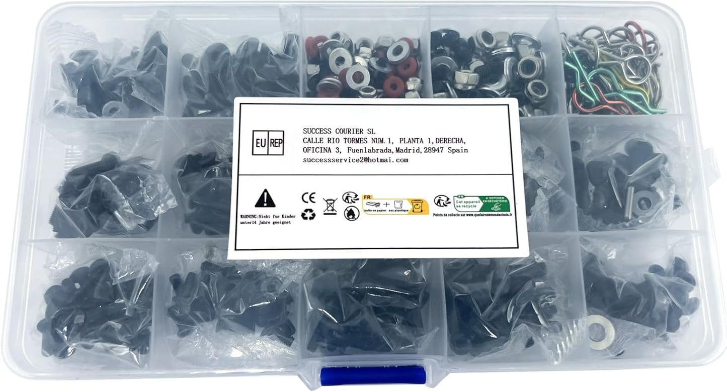 500pcs Rc Car Screws M3 M4 E Buckle Shell Screw Nuts