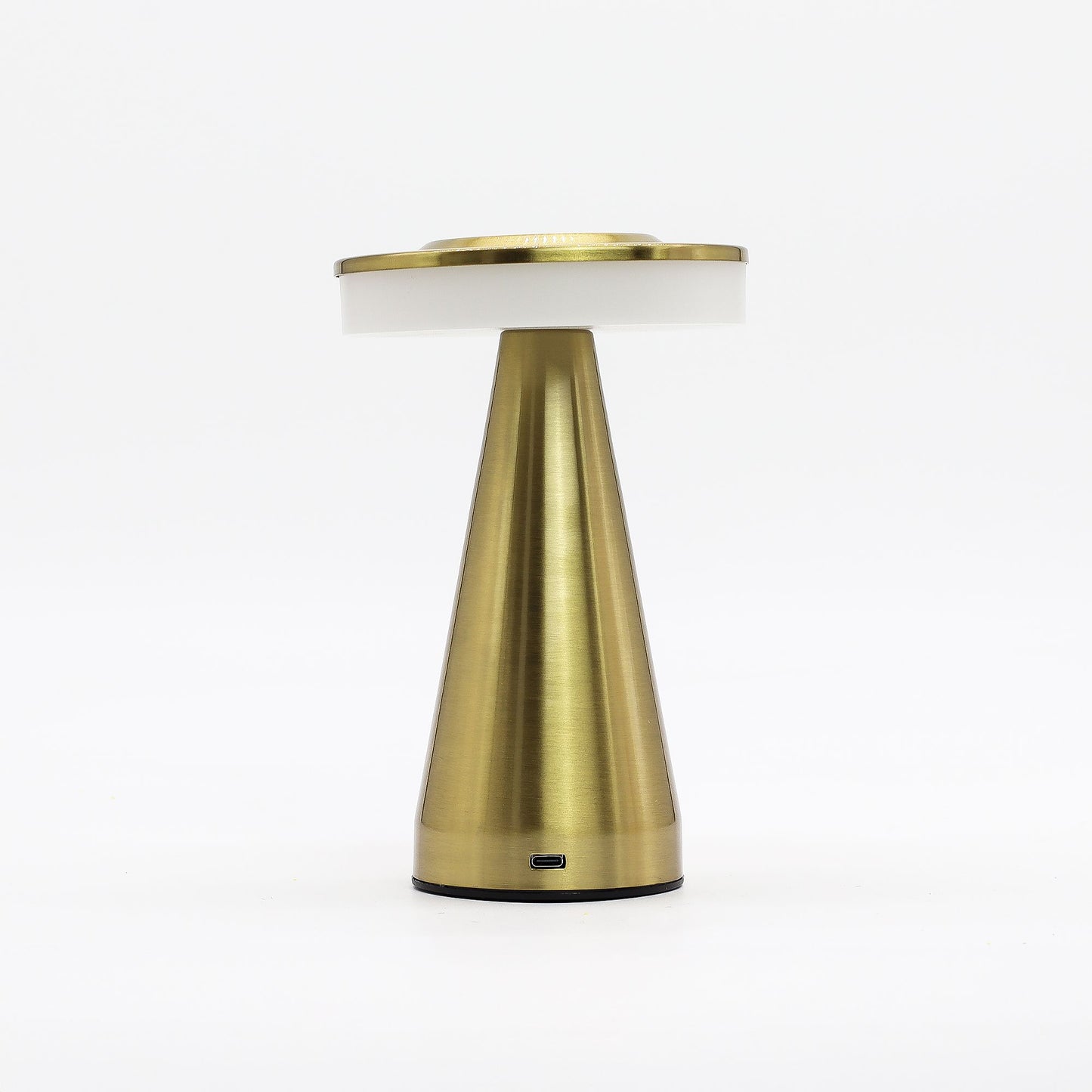 1x Touch Lamp Tall Stem Copper Usb Rechargeable