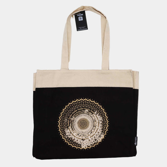 Tote Bag Oversized Stonewash  14oz - Freedom Mandala