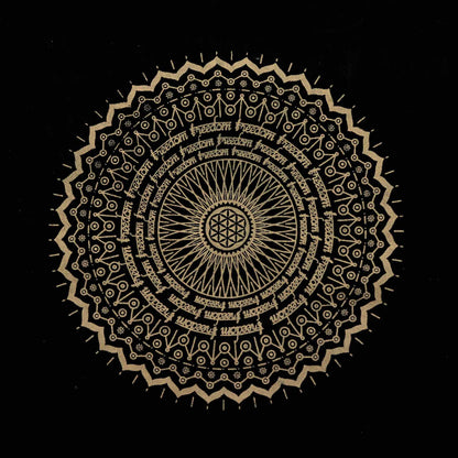 Tote Bag Oversized Stonewash  14oz - Freedom Mandala