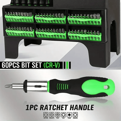 118pcs Magnetic Screwdriver Kit, Multifunctional Screwdriver Kit