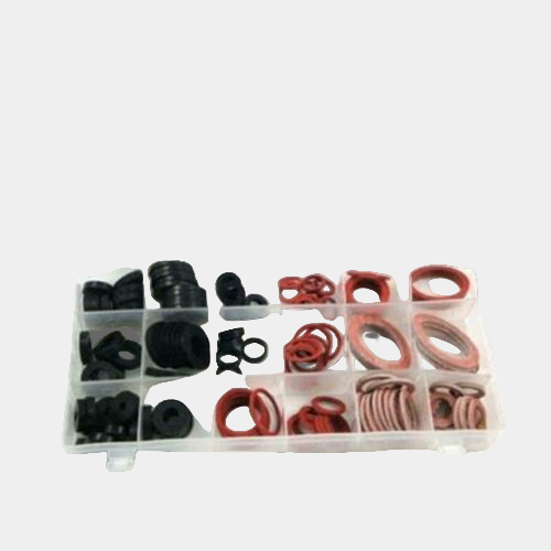 Tap Washer O Ring 141pc Sealing Set Rubber & Fibre Washer Assorted Set in Case.