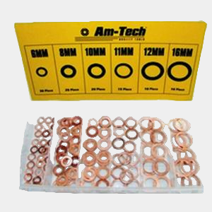 COPPER WASHER METRIC ASSORTMENT SET WITH STORAGE CASE 110 PCS