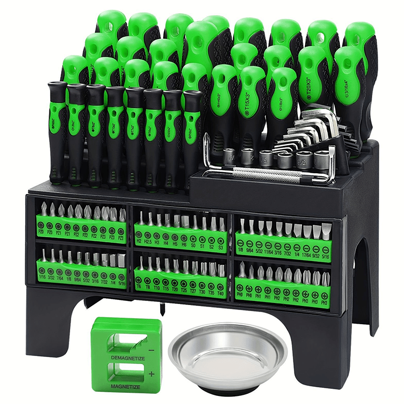118pcs Magnetic Screwdriver Kit, Multifunctional Screwdriver Kit