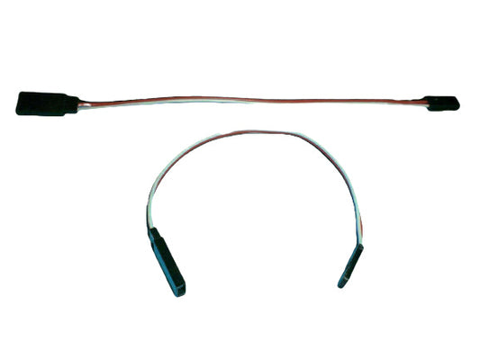 Servo Leads With Male And Female Plugs Futaba 2 pieces x 300mm Long - CeeKay Traders UK