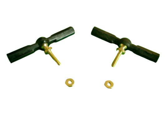 BALL LINK Brass  DOUBLE  EXTENDED SWIVEL JOINT x 2 pieces - CeeKay Traders UK