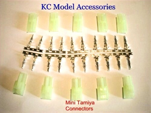 Tamiya Mini Battery Connectors Cars Planes Airsoft x 5 Pairs - CeeKay Traders UK