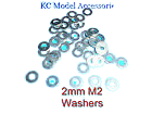 2mm M2 Washers Steel x 50pcs - CeeKay Traders UK
