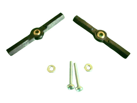BRASS SWIVEL DOUBLE ENDED BALL  JOINT x 2 pieces - CeeKay Traders UK
