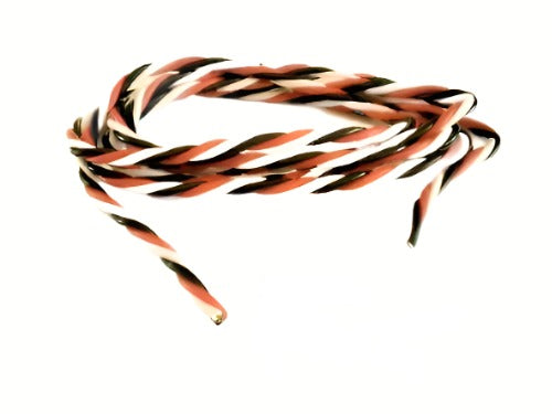 Servo Wire Silicone Cable 22awg Futaba, JR ,Spekrum 3 Wire Twisted. - CeeKay Traders UK