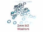 2mm M2 Washers Steel x 50pcs - CeeKay Traders UK