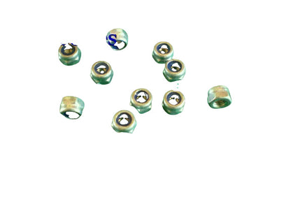 NYLOC NYLON LOCKING NUTS 3MM M3 STEEL x10 pieces - CeeKay Traders UK