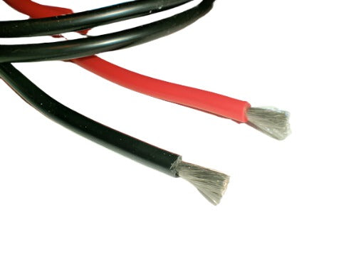 Silicone Wire 22 AWG Pair 50cm 1 Metre Total Black & Red - CeeKay Traders UK