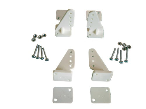 Control Horn Large Nylon x 4 pieces Inc Screws And Nuts - CeeKay Traders UK