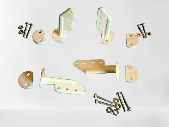 HORNS CONTROL LARGE RUDDER HORNS x 4 pieces inc Screws - CeeKay Traders UK