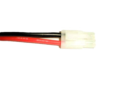 Tamiya Battery Connector Male Plug  with 200mm 14AWG Wire - CeeKay Traders UK