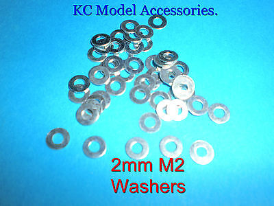 2mm M2 Washers Steel x 50pcs - CeeKay Traders UK