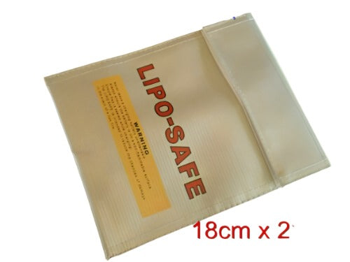 RC Lipo Battery Safe Guard Charging Bag  18cm x 22cm - CeeKay Traders UK