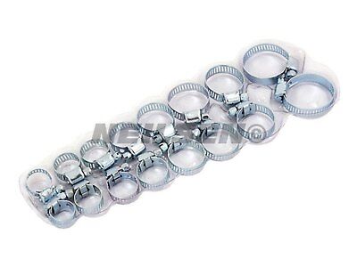 16 pcs Assorted Hose Clamps Set Jubilee Clips Zinc - CeeKay Traders UK