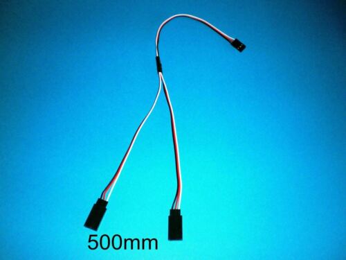 Servo Y Lead Splitter 500mm Long For Futaba & JR - CeeKay Traders UK