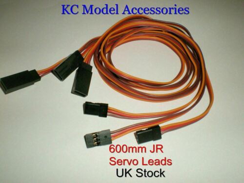 Servo Extension Leads Good Quality JR/Spektrum 3 Leads 3 x 600mm - CeeKay Traders UK