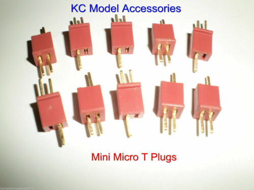 RC Mini Micro T- Plugs Connectors Lipo ESC NiMh x 5 Pairs - CeeKay Traders UK