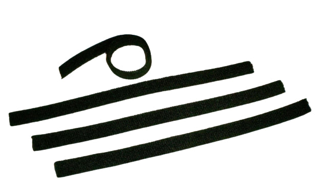 Velcro One Wrap Cable Ties Hook & Loop 10mm Black x 5 Straps/Strips 200mm - CeeKay Traders UK