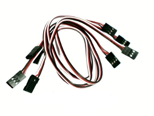Servo Leads  Male to Male x 4 Pieces Quadcopter Tricopter Quad Hex 30cm Long - CeeKay Traders UK